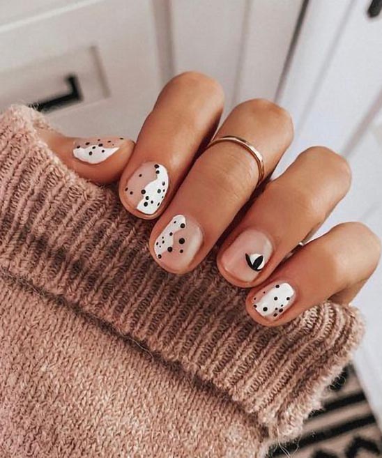 FRENCH TIP COFFIN NAILS SHORT