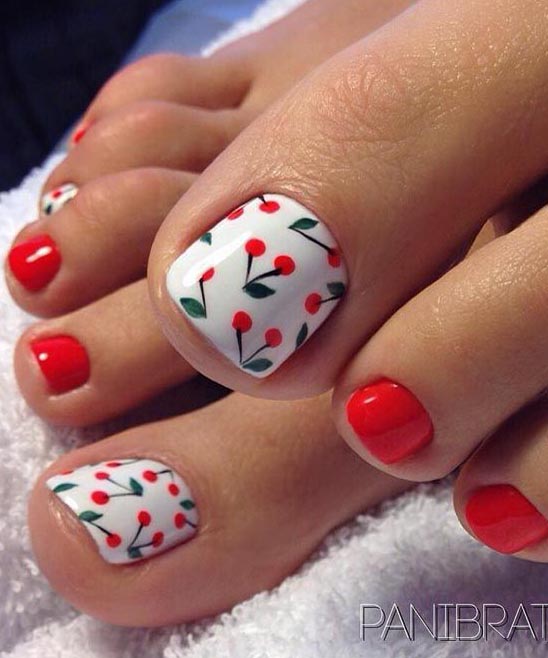 FRENCH TOE NAIL DESIGNS IN WHITE