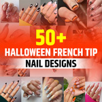French Tip Halloween Nails