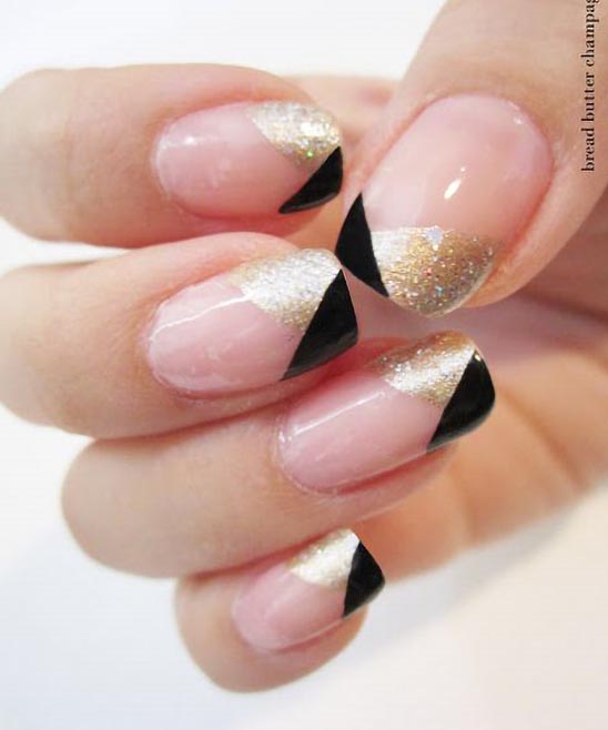 CUTE NAIL DESIGNS WHITE AND GOLD