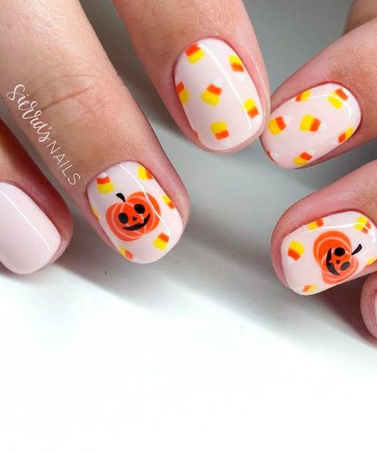 HALLOWEEN FAKE NAILS SHORT