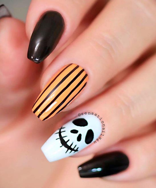HALLOWEEN NAIL DESIGNS COFFIN