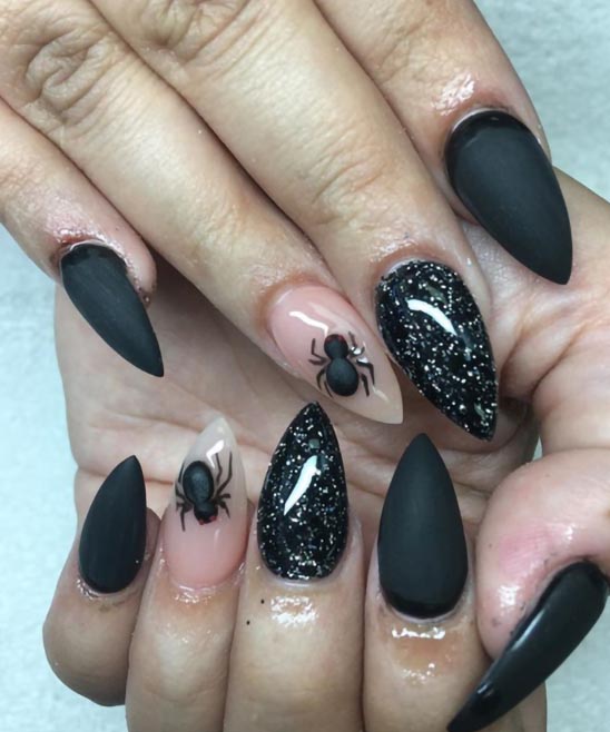 HALLOWEEN NAIL IDEAS SHORT NAILS