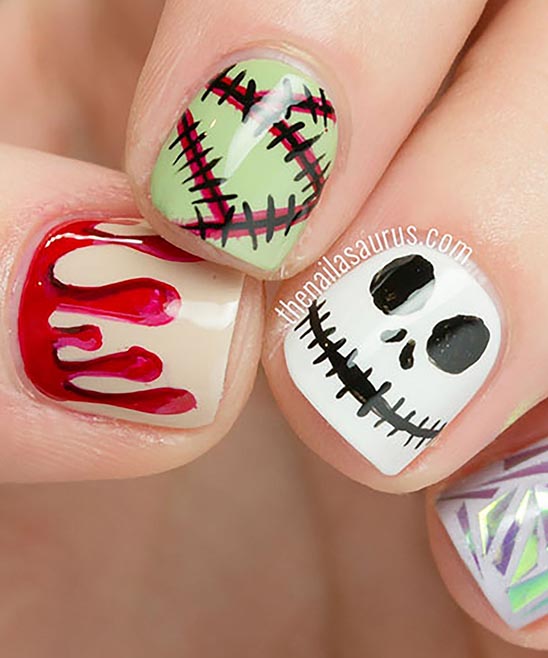 HALLOWEEN NAIL STICKERS BOOTS