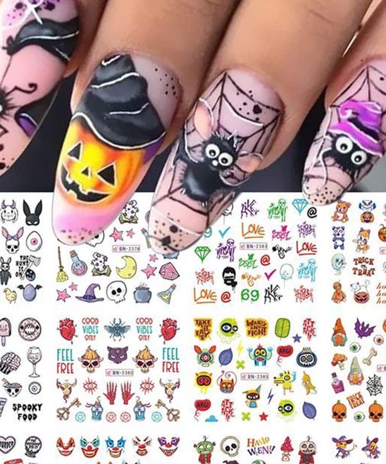 HALLOWEEN NAIL STICKERS NEARBY