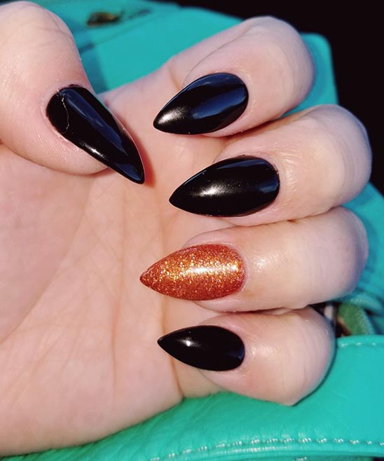 HALLOWEEN NAILS BLACK AND RED