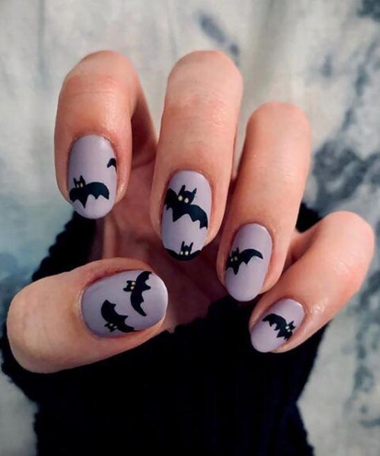 HALLOWEEN NAILS COFFIN SHAPE