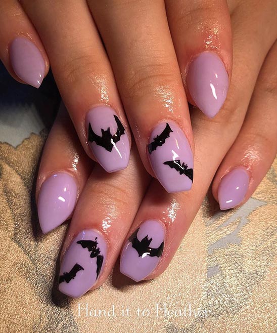 HALLOWEEN NAILS ON SHORT NAILS