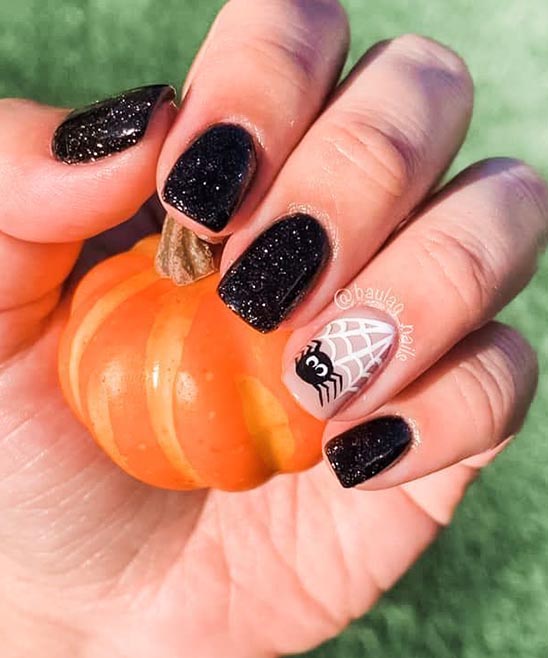 HALLOWEEN NAILS SHORT ALMOND