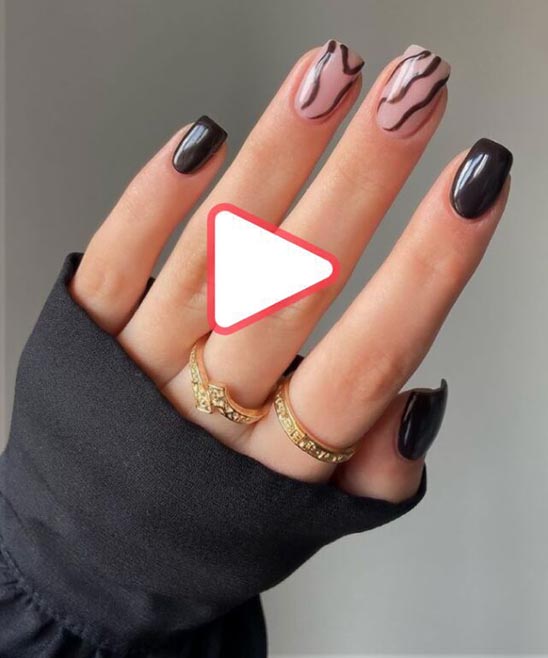 HALLOWEEN NAILS SHORT COFFIN