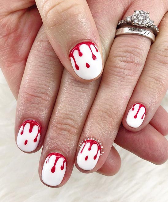 HALLOWEEN NAILS SHORT SIMPLE