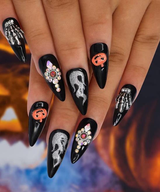 HALLOWEEN PRESS ON NAILS AMAZON