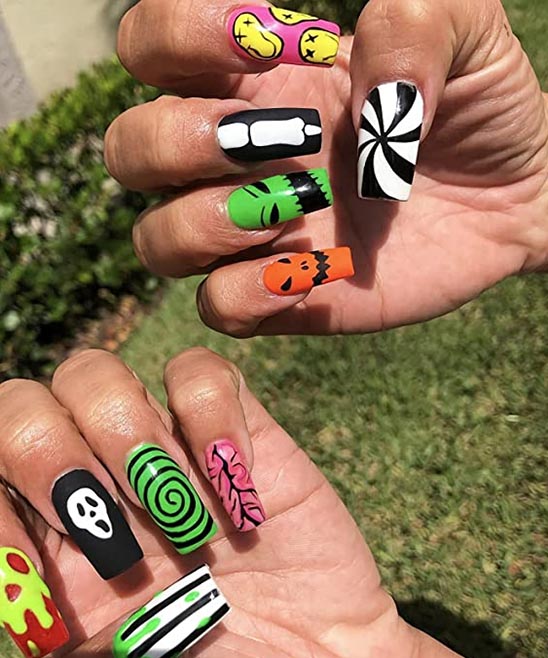 HALLOWEEN PRESS ON NAILS KISS