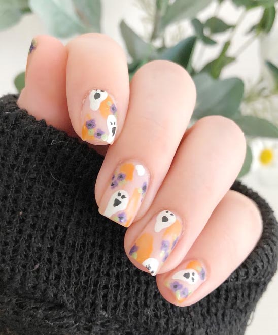 HALLOWEEN SHORT NAILS