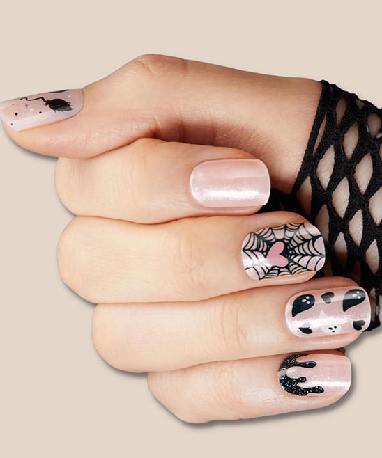 HALLOWEEN SHORT SQUARE NAILS