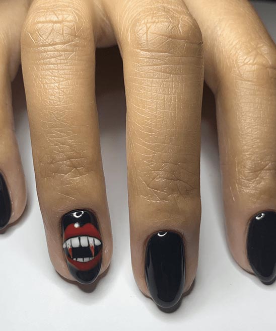 HALLOWEEN THEMED NAILS SHORT