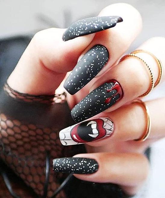 HALLOWEEN THEMED PRESS ON NAILS
