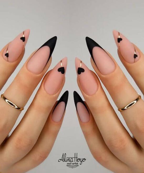 HOT PINK AND BLACK NAIL DESIGNS