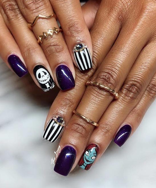 Halloween Nail Design Acrylic