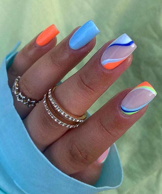 LIGHT PINK SHORT COFFIN ACRYLIC NAILS