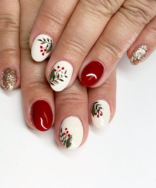 NAIL ART DESIGNS WHITE AND RED