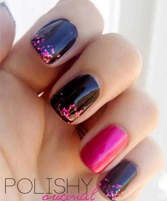 NAIL DESIGN BLACK AND WHITE