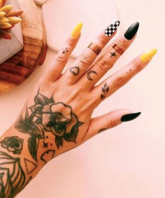 NAIL DESIGN COFFIN SHORT