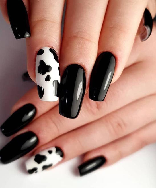 NAIL DESIGNS 2023 BLACK AND WHITE