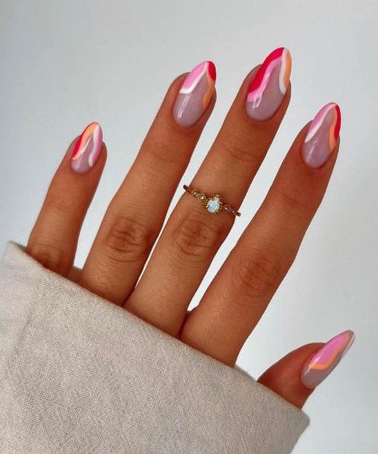 NAIL DESIGNS 2023 PINK AND WHITE