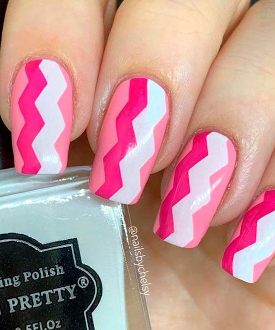 NAIL DESIGNS FOR PINK AND WHITE