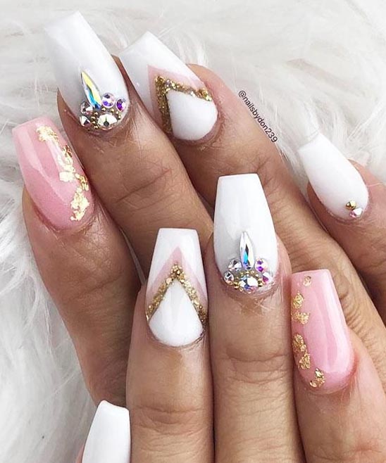 NAIL DESIGNS WITH WHITE ACRYLIC