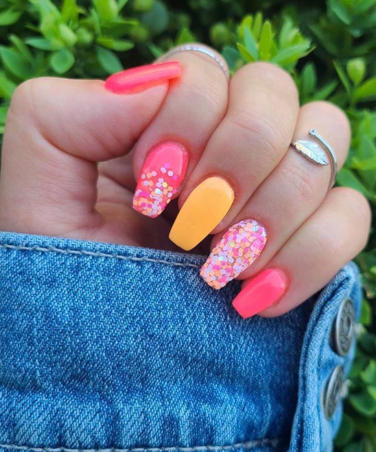 NAILS DESIGNS COFFIN SHORT