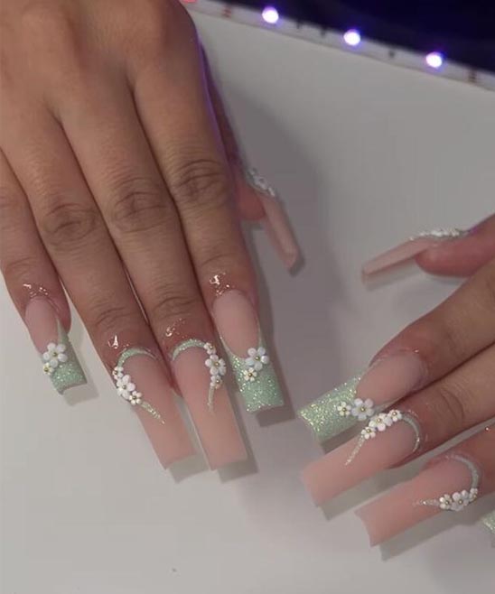 NAILS IDEAS SHORT COFFIN