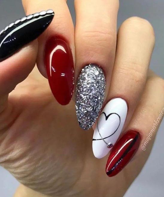 Nail Designs Acrylic Red