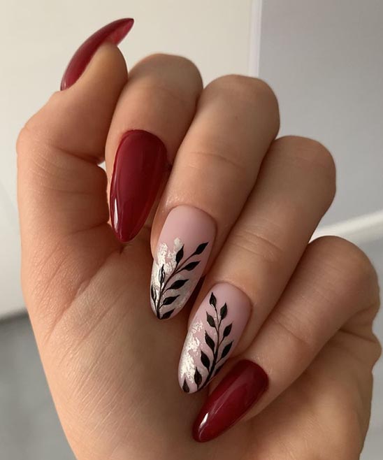 Nail Designs Acrylic for a Red Dress