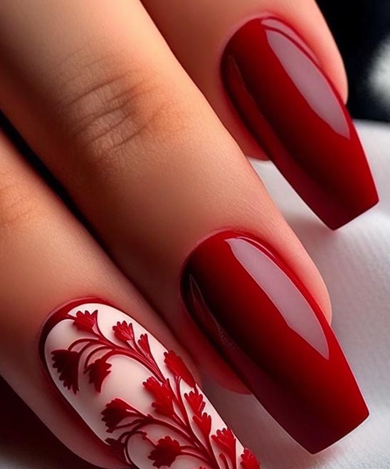 Nail Designs Black and Red