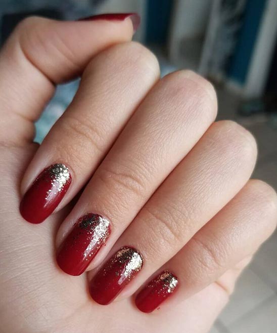 Nail Designs for Short Nails Red and Black