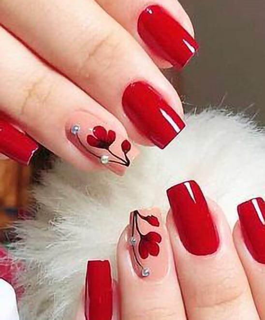 Nails Red Design
