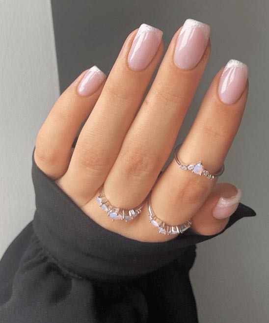 OMBRE ACRYLIC NAILS COFFIN SHORT