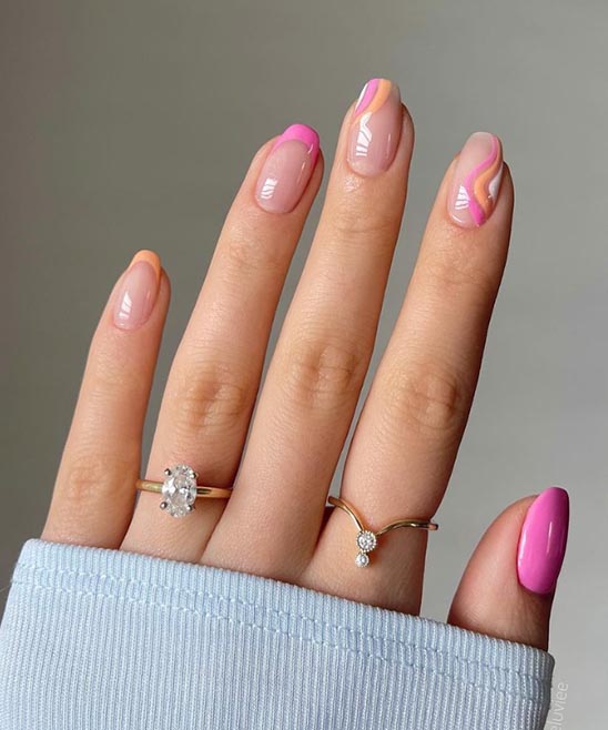 OMBRE SHORT COFFIN NAILS