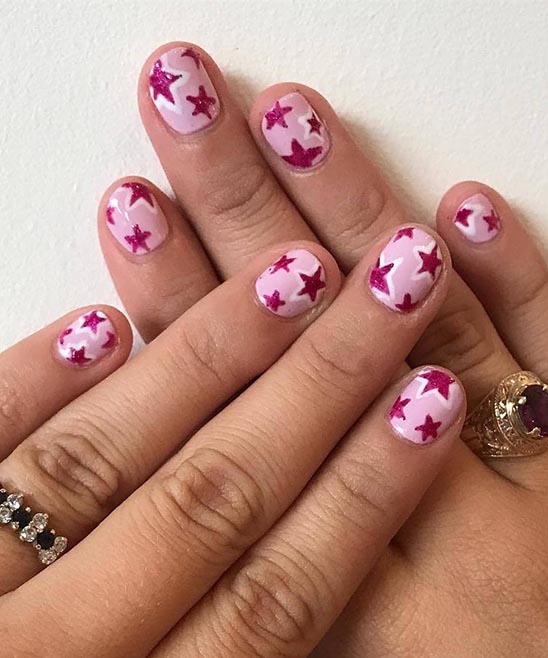 PINK AND WHITE FLOWER NAIL DESIGNS
