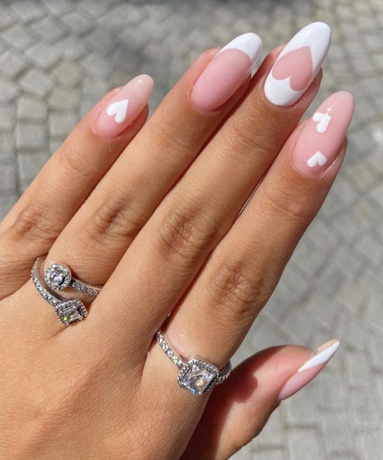 PINK AND WHITE GEL NAIL DESIGNS
