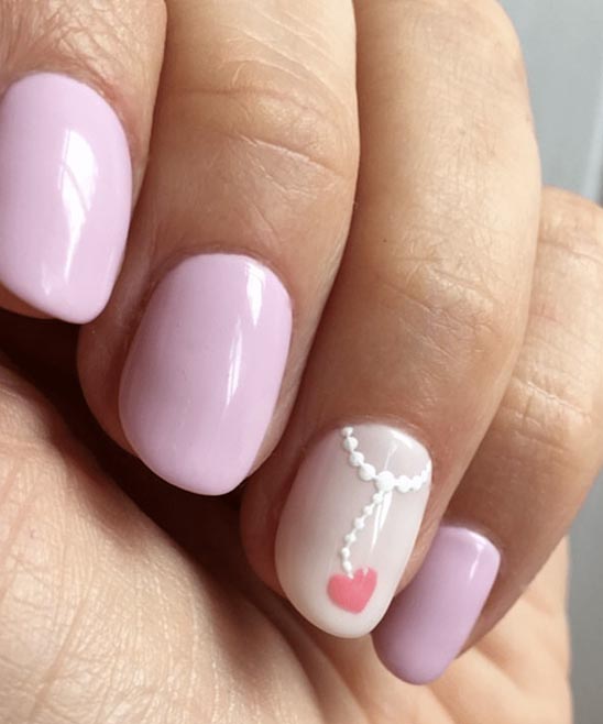 PINK AND WHITE GEL NAILS WITH DESIGN