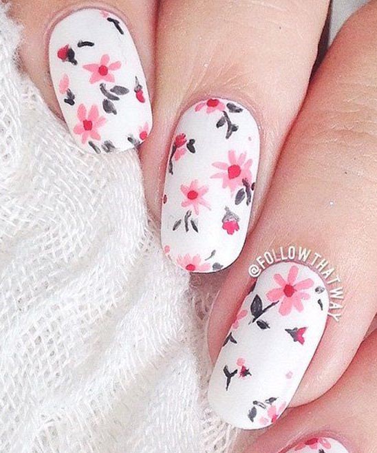 PINK AND WHITE NAILS DESIGN