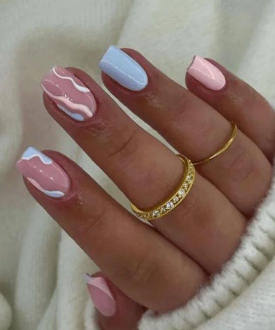 PINK AND WHITE NAIL DESIGNS 2023