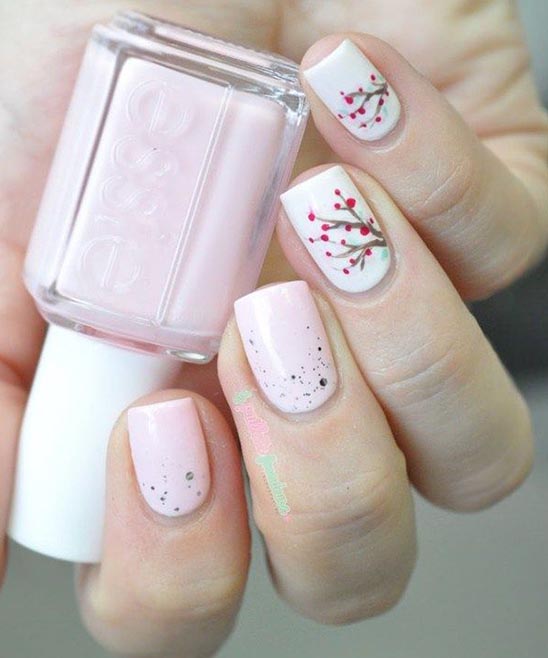 PINK BLUE AND WHITE NAIL DESIGNS