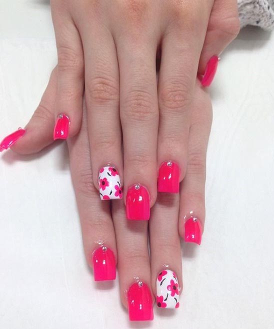 PURPLE PINK AND WHITE NAIL DESIGNS