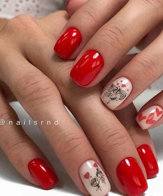 Pink and Red Nail Designs
