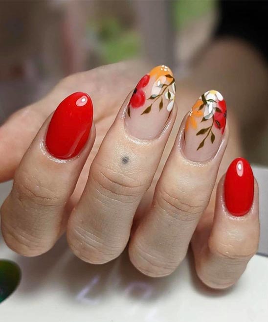 Popular Coffin Nail Designs Red