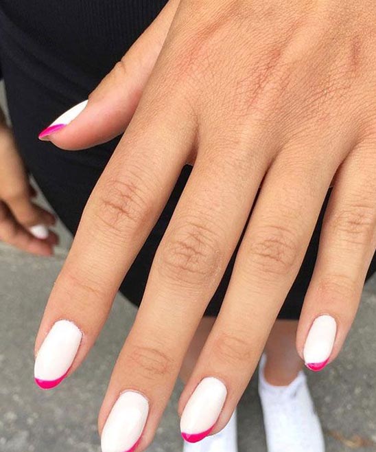 RED AND WHITE NAIL TIP DESIGNS